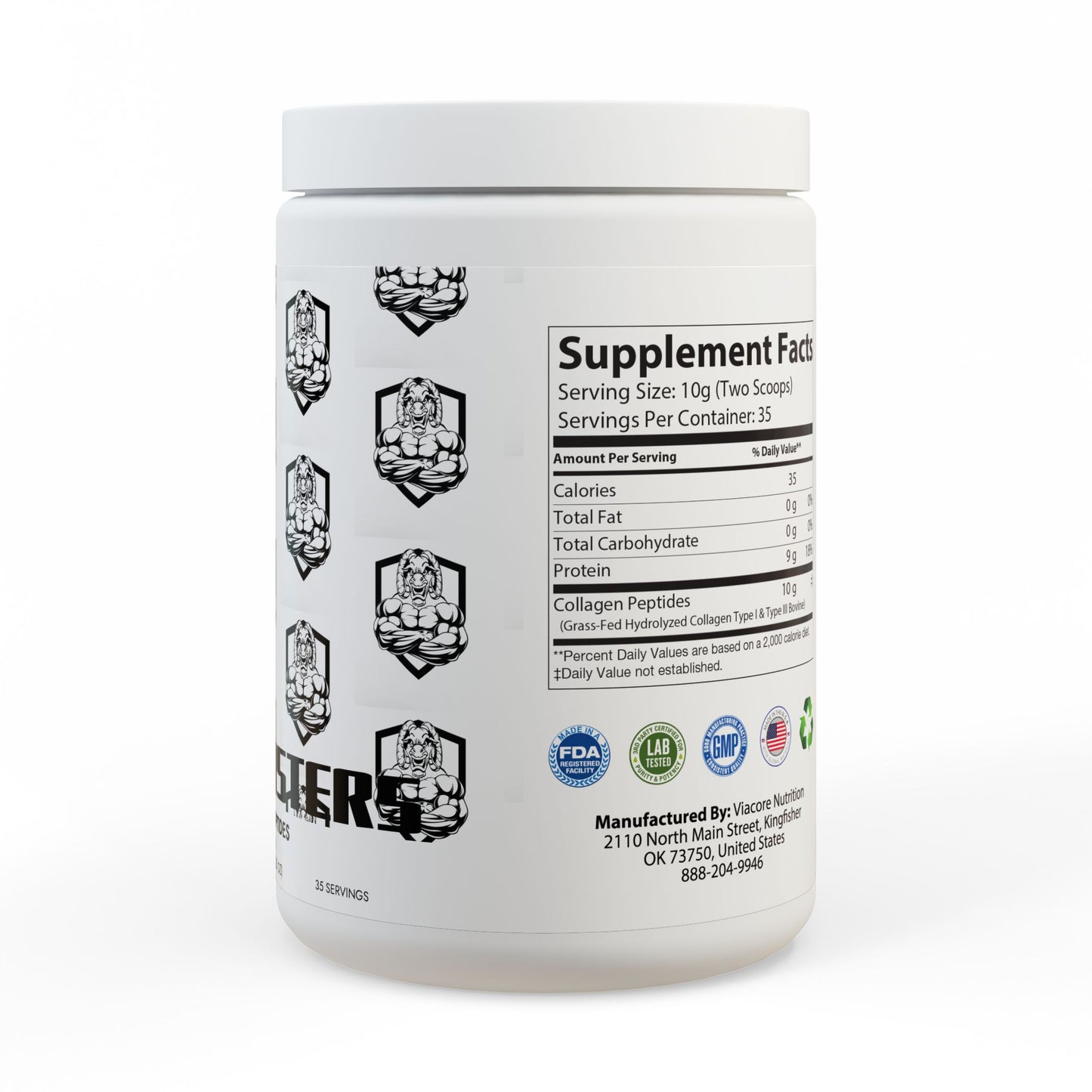 SKUMBUSTERS Collagen Peptides Type I & III Supplement (350g, 12.3oz)