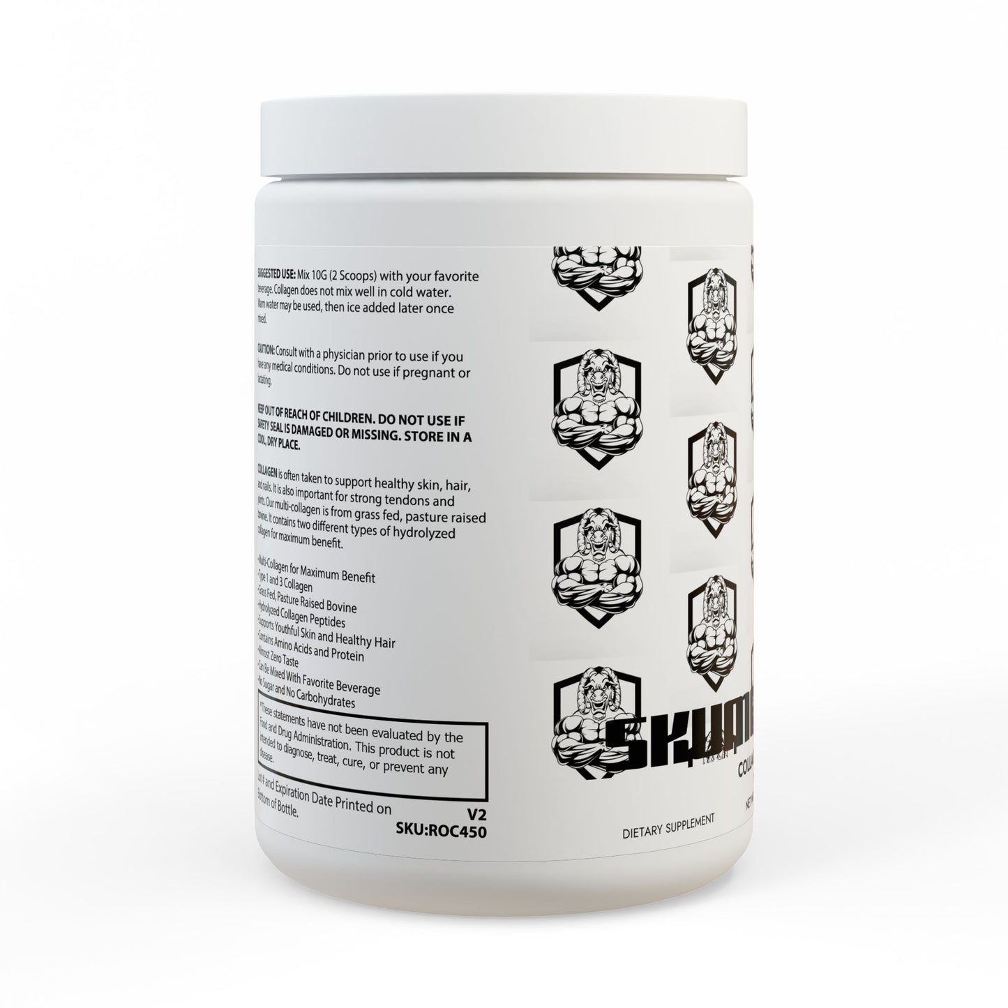 SKUMBUSTERS Collagen Peptides Type I & III Supplement (350g, 12.3oz)